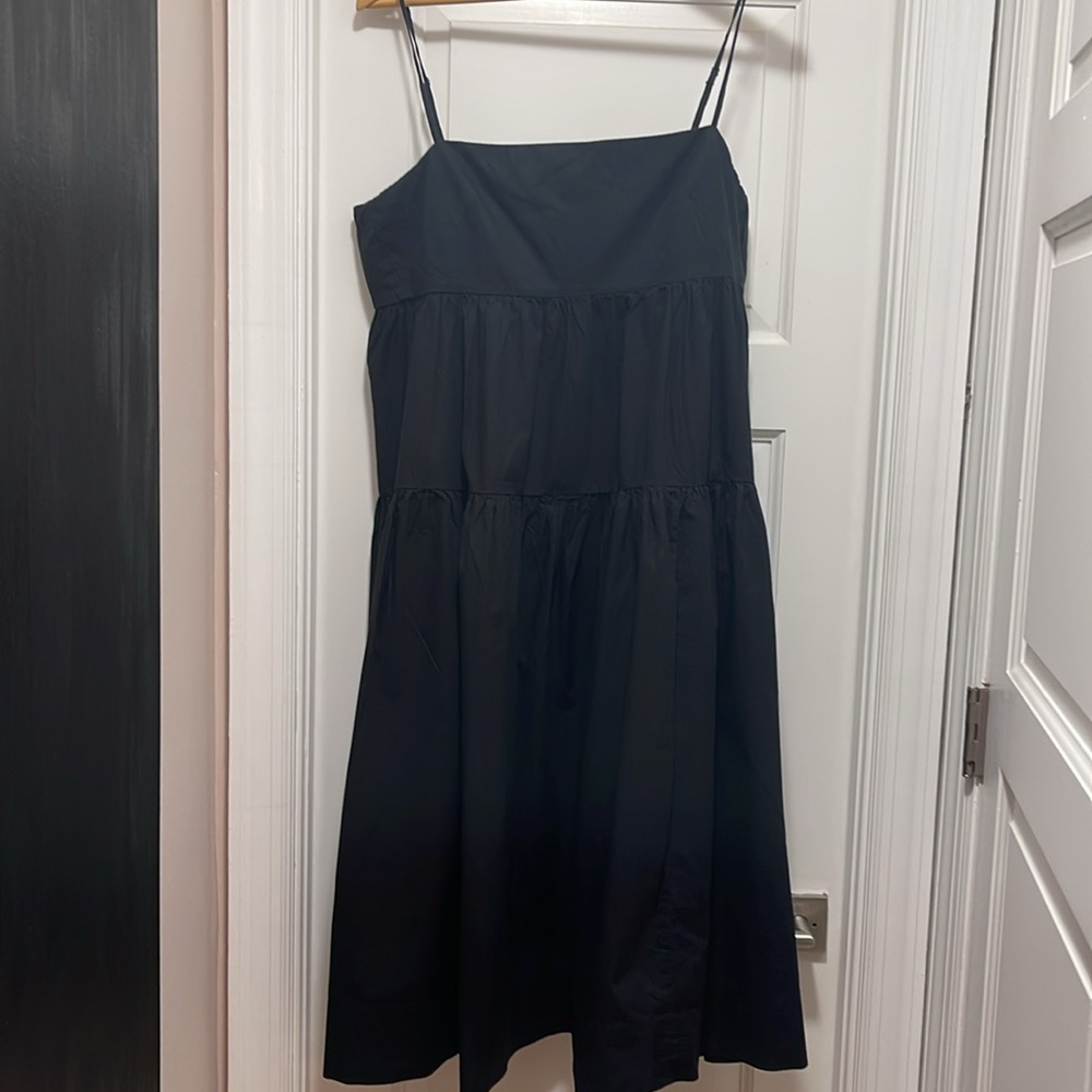 J. Crew tie back cotton poplin dress - Picture 4 of 7